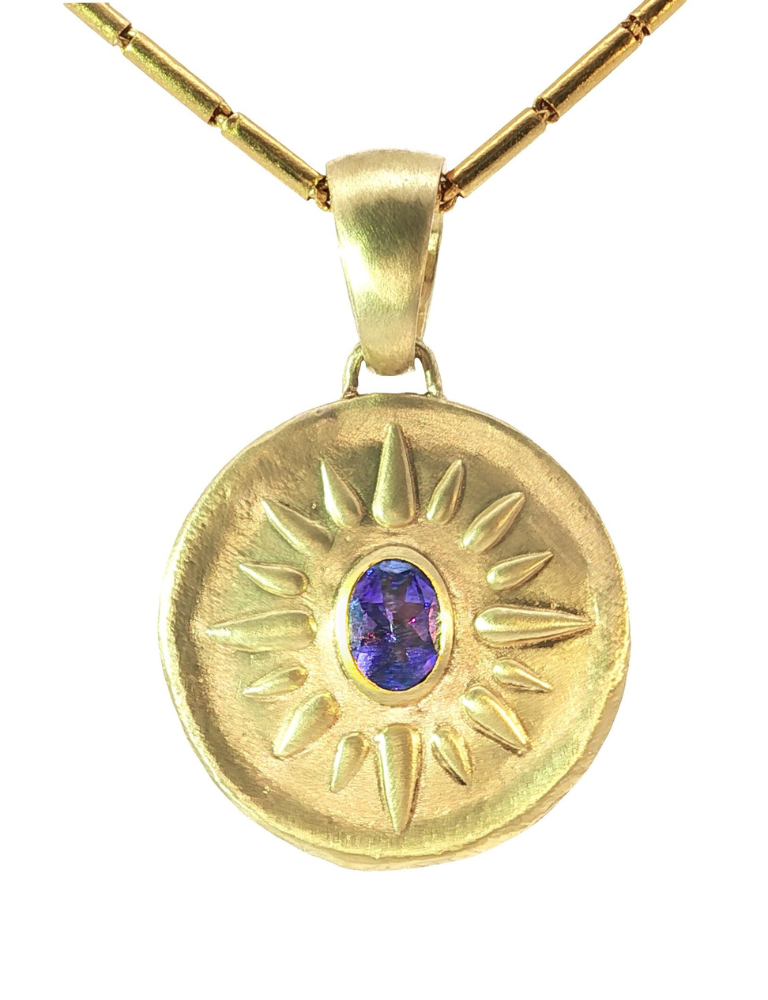 Malina Pendant with Tanzanite and Diamond